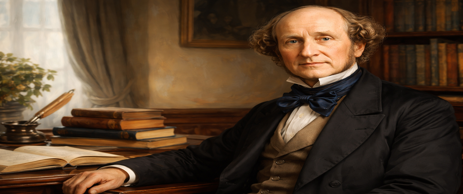 Imagem de referência de John Stuart Mill