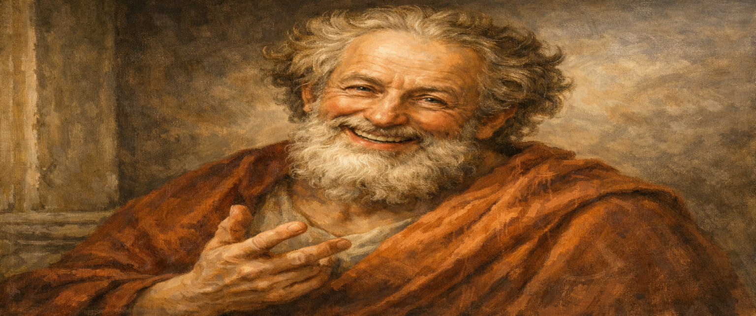 Imagem de referência de Demócrito