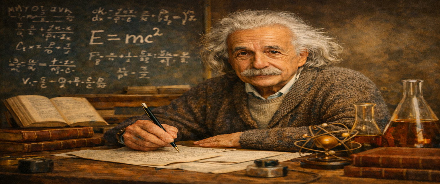 Imagem de referência de Albert Einstein